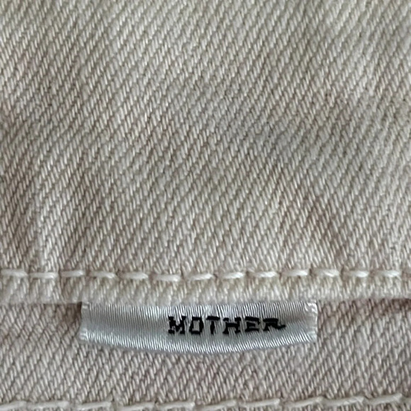 Mother Superior The Vagabond Mini Fray Denim Skirt in Soft Pink - Size 24 - Picture 6 of 12